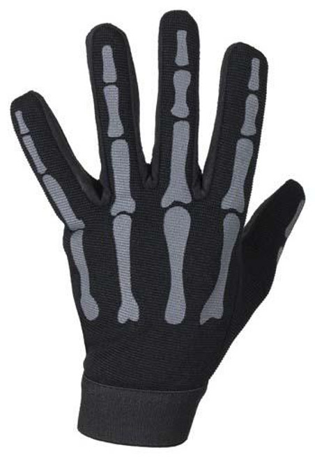 Skeleton Mechanics Gloves in Black and Gray - Similar to Storage Wars Barry Weiss - GL2045-GREY-DL