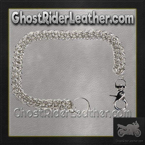 Wallet Chain for Biker Wallets - 20" - Silver Color - Motorcycle Accessories - WTC4-DL