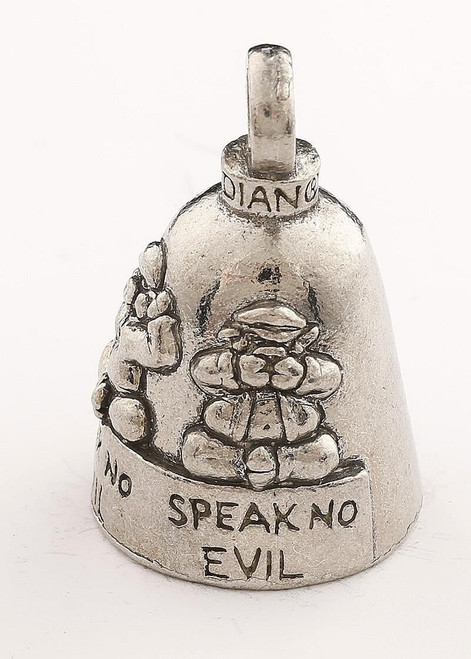 Hear No Evil - Pewter - Motorcycle Guardian Bell® - Made In USA - SKU GB-HEAR-NO-EVIL-DS