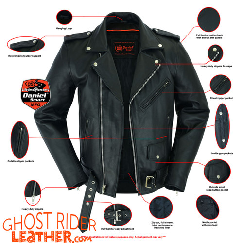 Big and Tall Leather Jacket - Leather Skin Shop