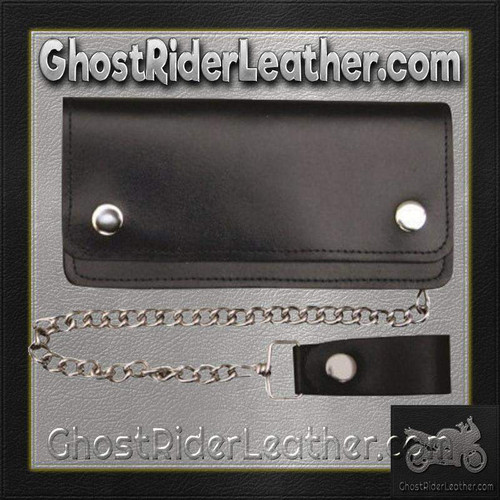 Leather Chain Wallet - 6 Inch Bifold - AL3201-AL