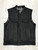 Leather Motorcycle Vest - Men's - Black White Flannel Liner - 6664-00-UN