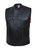 Leather Motorcycle Vest - Men's - Up To 8XL - USA Flag Liner - 6665-USA-UN