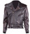 Embossed Eagle Retro Brown Motorcycle Jacket with Side Laces and Live To Ride - SKU MJ703-02-DL