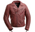 Men's Oxblood Leather Motorcycle Jacket - Armor Pockets - Fillmore - FIM208CDLZ-OX-FM