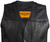 Leather Motorcycle Vest - Men's - Club Style - Gun Pockets - Up To Size 64 - MV8014-11-DL