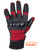 Leather Gloves - Men's - Full Finger - Knuckle Protector - Red - GLZ108-RED-DL