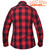 Flannel Motorcycle Shirt - Women's - Red and Black - Up To Size 5XL - TW255-01-UN