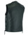 Leather Motorcycle Vest - Men's - Gun Pockets - Side Laces - Up To 9XL - DS105-DS