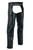 Leather Chaps - Men's - Motorcycle - Unisex - 2 Jean Style Pockets - Up To 5XL - DS-402-DS