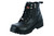 Leather Motorcycle Boots - Women's - Black - Side Zippers - DS9768-DS