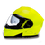 DOT Motorcycle Helmet - Fluorescent Yellow - Modular - Full Face - MG1-FY-DH