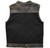 Leather and Canvas Motorcycle Vest - Men's - Camo - Up To 5XL - Infantry - FIM666CAMO-FM