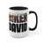 Personalized Name - Two-Tone Coffee Mugs - 15oz - Choice Of Colors