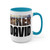 Personalized Name - Two-Tone Coffee Mugs - 15oz - Choice Of Colors