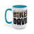 Personalized Name - Two-Tone Coffee Mugs - 15oz - Choice Of Colors