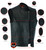Leather Motorcycle Vest - Men's - Gun Pockets - Up To 12XL - No Collar - Big and Tall - AM9193-DS