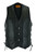 Leather Motorcycle Vest - Men's - Black - 10 Pocket - MV310-88-DL