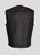 Leather Motorcycle Vest - Men's - Black - Pleated Club - MV8024-ZIP-11-DL