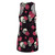 Skulls and Roses - Pink White on Black - Women's Cut & Sew Racerback Dress (AOP)