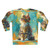 Cat Oil Painting Design - Multi-Colored - Unisex Sweatshirt (AOP)