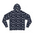 Sun Moon Stars - White on Midnight Blue - Fashion Hoodie (AOP)