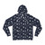 Sun Moon Stars - White on Midnight Blue - Fashion Hoodie (AOP)