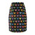 Doodle Hearts - Rainbow Colors on Black - Women's Pencil Skirt (AOP)
