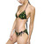 Doodle Pickle Pattern - Greens Yellow on Black - Pickles Lover - Women's Bikini Swimsuit