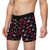 Red Pink and White Lips on Black Background - Biker Apparel - Undies - Men's Boxers