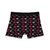 Red Pink and White Lips on Black Background - Biker Apparel - Undies - Men's Boxers