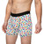 Colorful Hand Colored Hearts on White Background - Biker Apparel - Undies - Men's Boxers