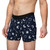 Doodle Drawn Celestial Design on Midnight Blue Background - Biker Apparel - Undies - Men's Boxers