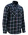 Flannel Motorcycle Shirt - Men's - Armor Pockets - Gun Pockets - Up To Size 5XL - Black Red Blue Plaid - DS4680-DS