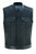 Denim and Leather Denim Vest - Men's - Concealed Carry -  Up to Size 12XL - DS689-DS