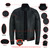 Leather Motorcycle Jacket - Men's - Bomber - Black - Up To 5XL - STALWART-DS