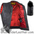 Leather Vest - Motorcycle Club - Red Lining - Premium - MV316-DL