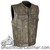 Leather Motorcycle Vest - Men's -  Distressed Brown - SOA Club - MV8007-ZIP-12-DL