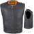 Leather Motorcycle Vest - Men's - Club - Speedster - MV8012-11-DL