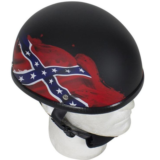 Rebel Flag - Confederate Flag Novelty Motorcycle Helmet - H501-REBEL-DL