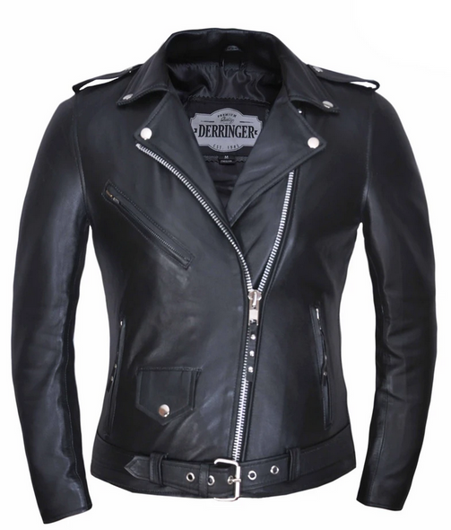 UNIK Ladies Premium Lambskin Leather Motorcycle Jacket - 6832-00-UN