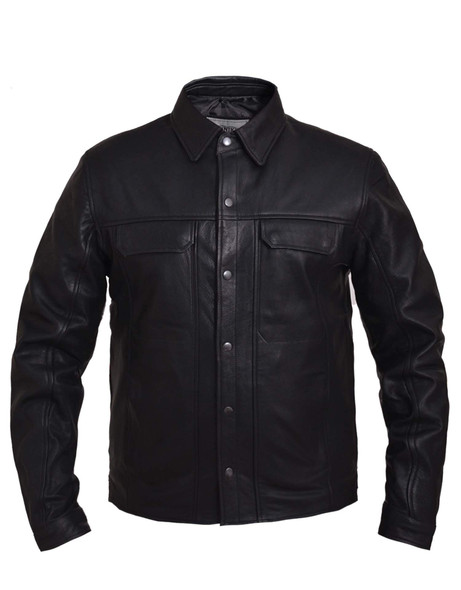 Leather Shirt - Men's - Up To 7XL - Lightweight - 867-NG-UN