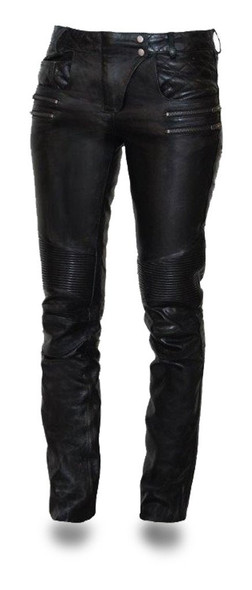 Vixen Leather Pants - Women's Motorcycle Pants - FIL711CJ-FM Vixen Leather Pants - Women's Motorcycle Pants - FIL711CJ-FM