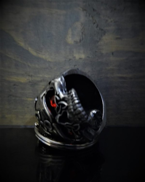 Celtic Skull Diamond - Pewter - Motorcycle Gremlin Bell - Made In USA - SKU BB72-DS Celtic Skull Diamond - Pewter - Motorcycle Gremlin Bell - Made In USA - SKU BB72-DS