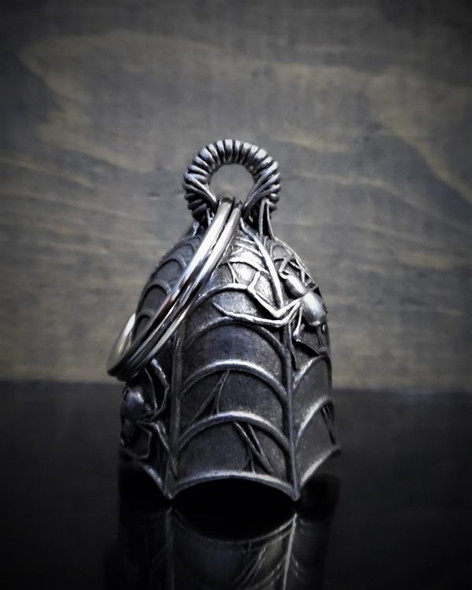 Spider - Pewter - Motorcycle Gremlin Bell - Made In USA - SKU BB29-DS Spider - Pewter - Motorcycle Gremlin Bell - Made In USA - SKU BB29-DS