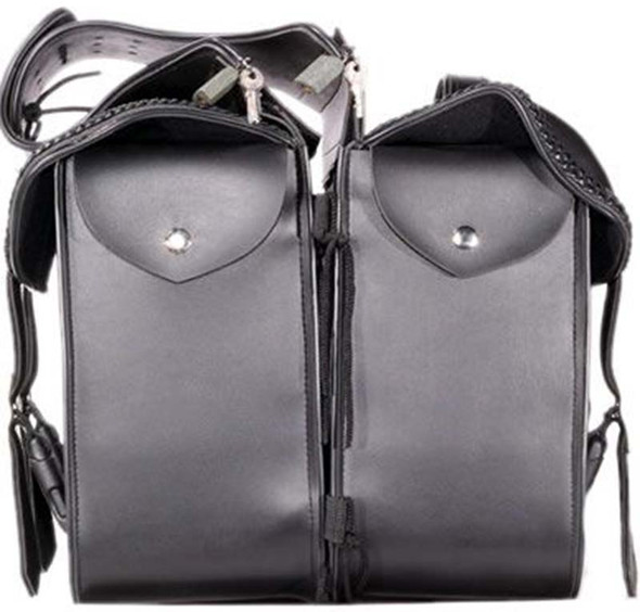 Saddlebags - PVC - Braid - Throwover - Motorcycle Luggage - SD4019-PV-DL Saddlebags - PVC - Braid - Throwover - Motorcycle Luggage - SD4019-PV-DL