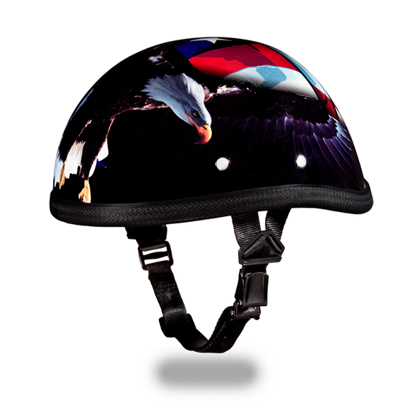 Novelty Motorcycle Helmet Come Get 'Em Eagle Shorty 6002CGDH