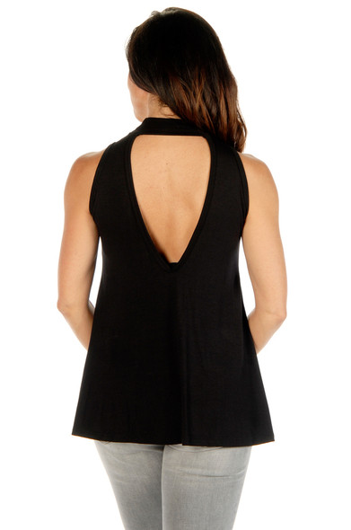 Women's V Back Shirt - Heavy Metal Devilish - Sleeveless - SKU 7221BLK-DS Women's V Back Shirt - Heavy Metal Devilish - Sleeveless - SKU 7221BLK-DS