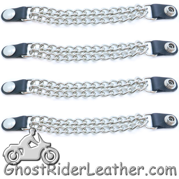 Silver Snap - Vest Extenders - Set Of Four - Made In USA - Extra Long - VE100SXL-DS Silver Snap - Vest Extenders - Set Of Four - Made In USA - Extra Long - VE100SXL-DS