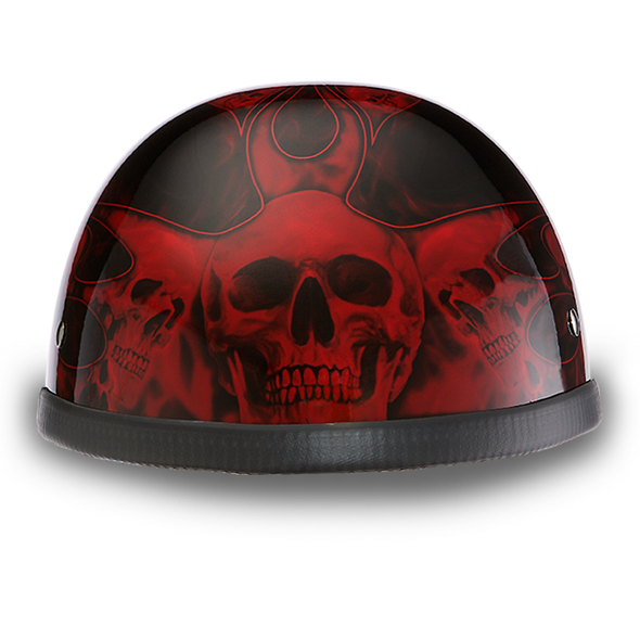 Black Gladiator Novelty Motorcycle Half Helmet H-arley Cap Skull Cap U3B1 